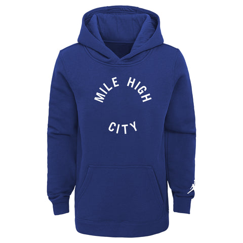 Outerstuff Youth Boys Denver Nuggets Statement Essential Pullover Fleece Hoodie