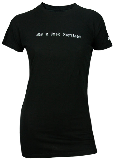 ASICS Women's Fartlek Tee T-Shirt Top Shirt, Black