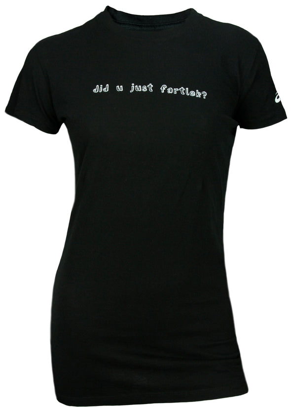 ASICS Women's Fartlek Tee T-Shirt Top Shirt, Black
