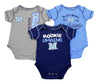 Outerstuff NCAA Infant University of Maine Black Bear 3 Piece Creeper