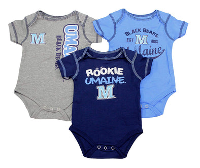 Outerstuff NCAA Infant University of Maine Black Bear 3 Piece Creeper