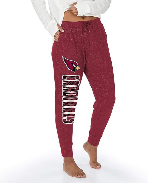 Zubaz NFL Women's Arizona Cardinals Marled Soft Joggers