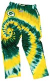 Zubaz Green Bay Packers NFL Men's Tie Dye Team Colors Lounge Pants, Green