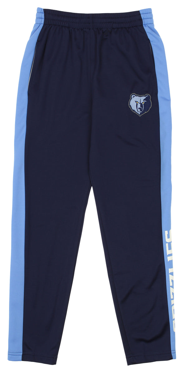 OuterStuff NBA Youth Boys Side Stripe Slim Fit Performance Pant, Memphis Grizzlies