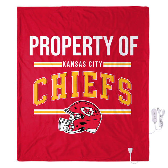 FOCO NFL Kansas City Chiefs Exclusive Heated Throw Blanket, 50"x60"