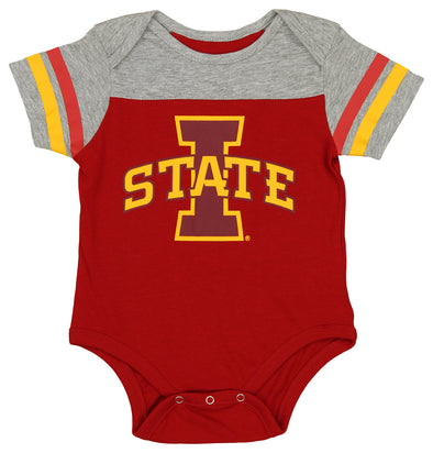 Outerstuff NCAA Newborn Iowa State University Team Splash Heather Grey Creeper