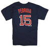 MLB Youth Boys Boston Red Sox Dustin Pedroia # 15 Player Tee - Navy