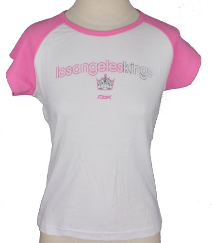 Reebok Womens Los Angeles Kings NHL Hockey Cropped Tee T-Shirt