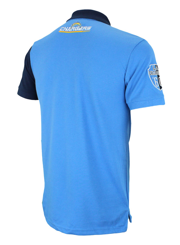 FOCO NFL Men's Los Angeles Chargers Rugby Polo Shirt