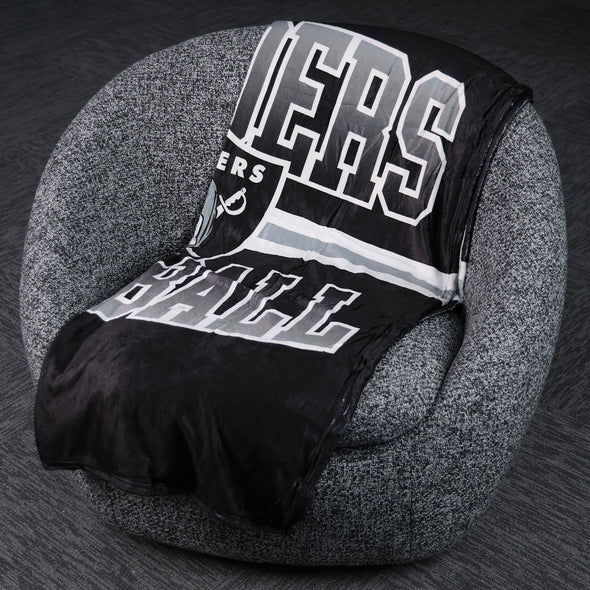 FOCO NFL Las Vegas Raiders Stripe Micro Raschel Plush Throw Blanket, 45 x 60