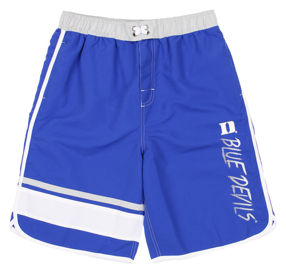 Outerstuff NCAA Youth Duke Blue Devils Color Block Swim Trunks