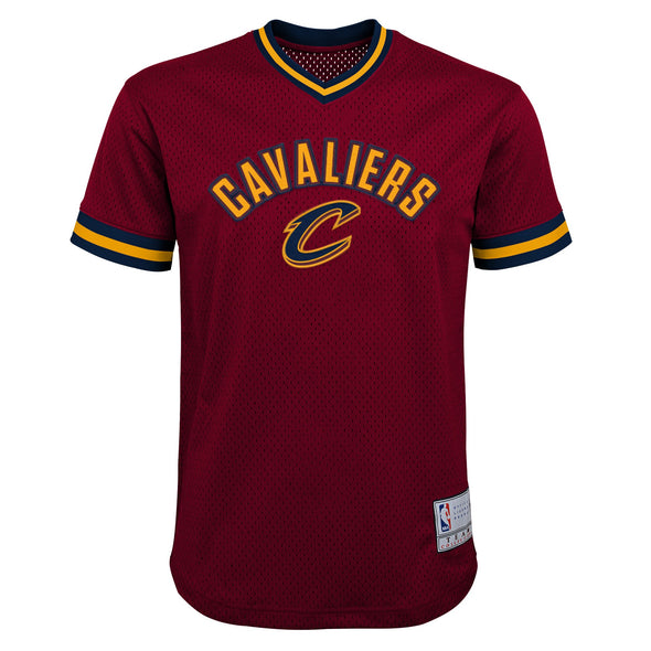 Outerstuff NBA Youth Boys (8-20) Cleveland Cavaliers Tackle Twill Mesh Top