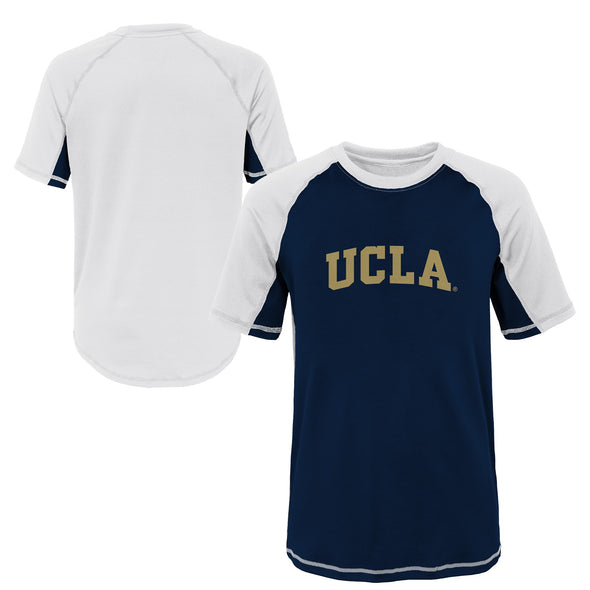 Outerstuff NCAA Youth UCLA Bruins Color Block Rash Guard Shirt