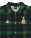 Umbro Men's Gordon Modern Plaid Jacket, Green