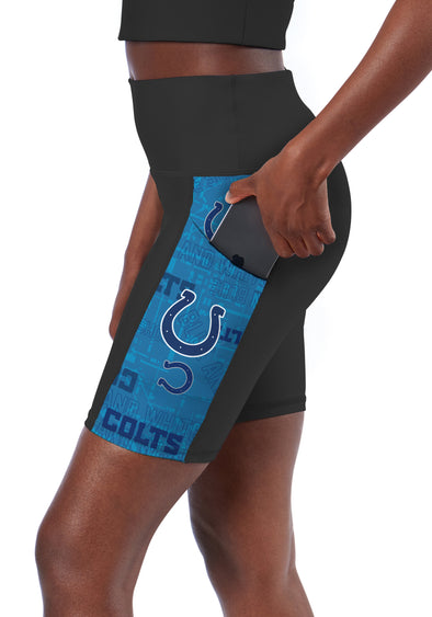 Certo By Northwest NFL Women's Indianapolis Colts Method Bike Shorts, Charcoal