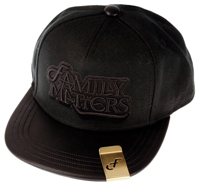 Flat Fitty Family Matters Snapback Cap Hat, Red and Black, One Size
