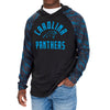 Zubaz NFL Men's Carolina Panthers Viper Print Pullover Hooded Sweatshirt