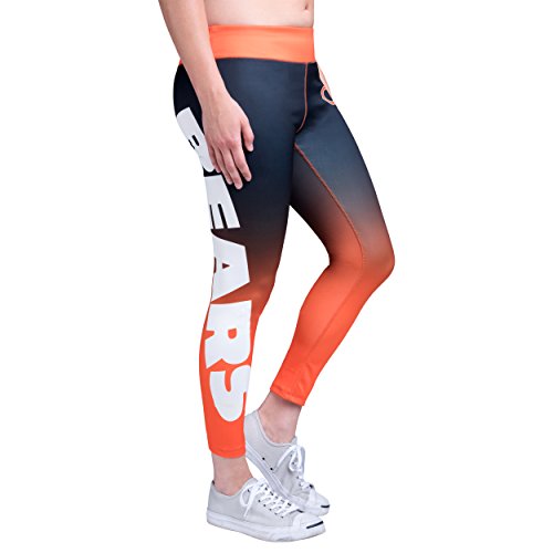 Forever Collectibles NFL Women's Chicago Bears Gradient 2.0 Wordmark Leggings