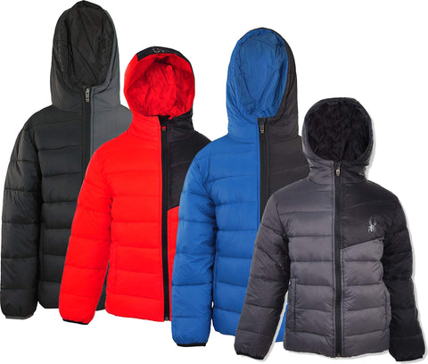 Spyder Youth Boys Ace Short Puffer Jacket, Color Options