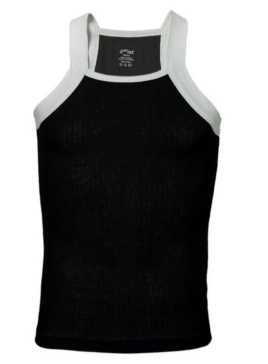 2xist Men's Contrast Square-Cut Tank Top Sleeveless Fashion Shirt - Many Colors