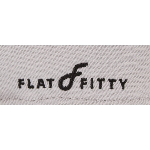 Flat Fitty Domino Strapback Cap Hat, Grey / Black, One Size