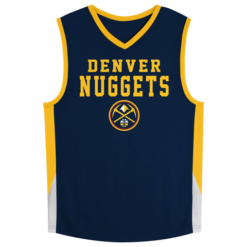 Outerstuff NBA Denver Nuggets Youth (8-20) Knit Top Jersey with Team Logo