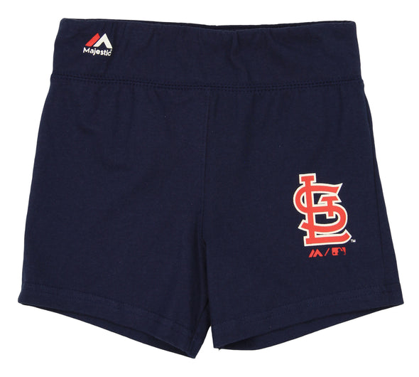 Outerstuff MLB Little Girls St. Louis Cardinals Tiny Trainer Shorts Set