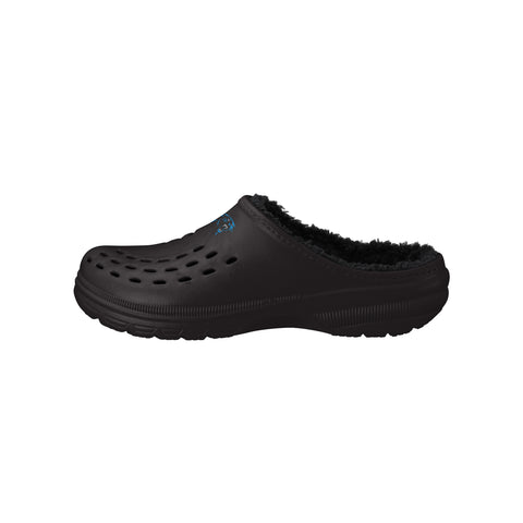 FOCO NFL Men's Carolina Panthers Sherpa Lined Big Logo Clogs