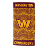 Northwest Washington Commanders NFL Classic Zebra Print Beach Towel, 30x60