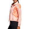 Adidas Women's 3-Stripes Athletic Lightweight Jacket, Glow Pink