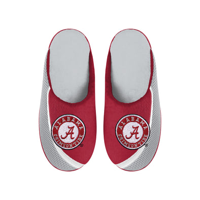FOCO NCAA Men's Alabama Crimson Tide 2022 Big Logo Color Edge Slippers