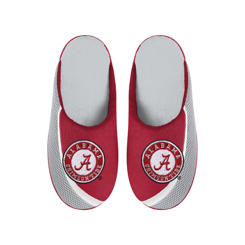 FOCO NCAA Men's Alabama Crimson Tide 2022 Big Logo Color Edge Slippers
