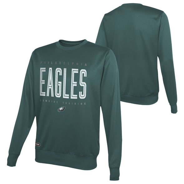 Outerstuff NFL Men's Philadelphia Eagles Top Pick Performance Fleece Sweater