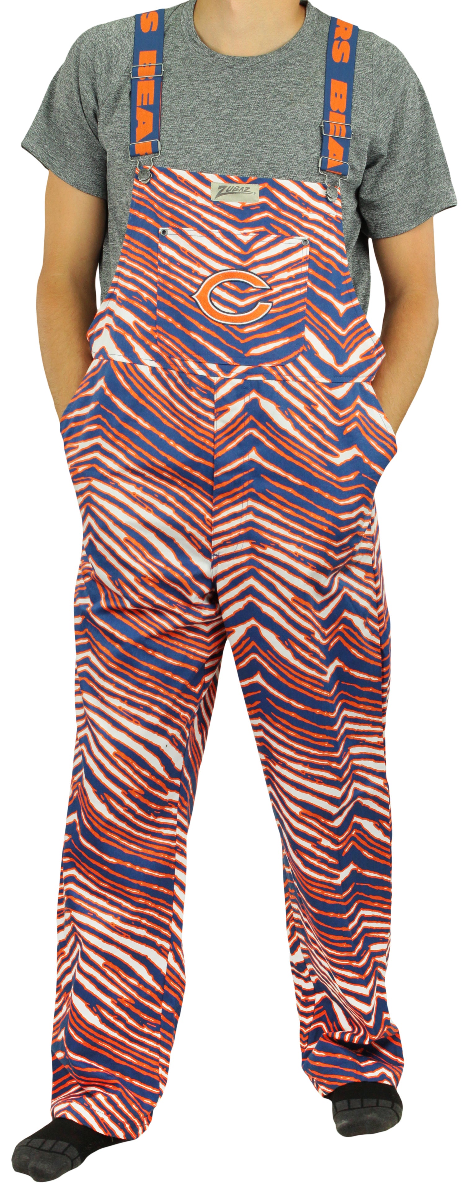 Chicago Bears Bears Zubaz Womens Navy Blue Zebra Pants