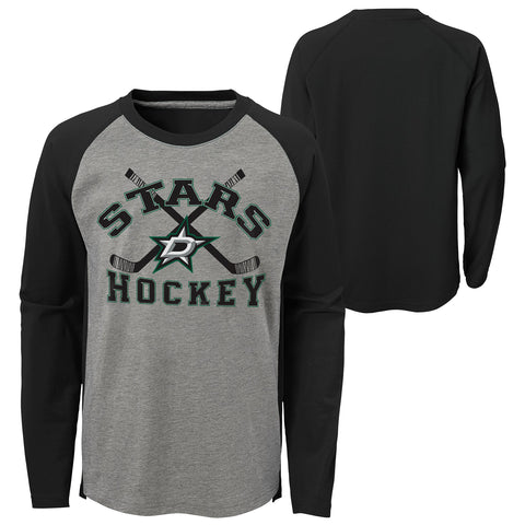 Outerstuff NHL Kids (4-7) Dallas Stars Intent Long Sleeve Raglan T-Shirt