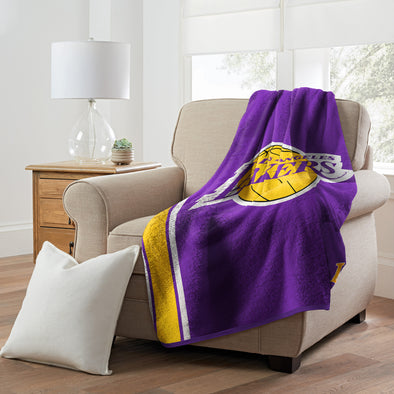 Northwest NBA Los Angeles Lakers Sherpa Throw Blanket