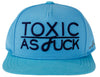 Flat Fitty LeToxic Toxic As F**k Snapback Cap Hat, Light Blue