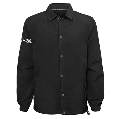 Umbro Men's Packable Coaches Jacket, Black Beauty