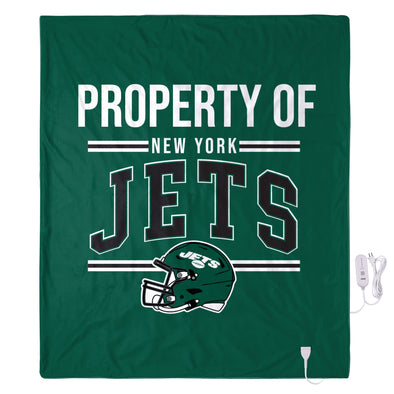 FOCO NFL New York Jets Exclusive Heated Throw Blanket, 50"x60"