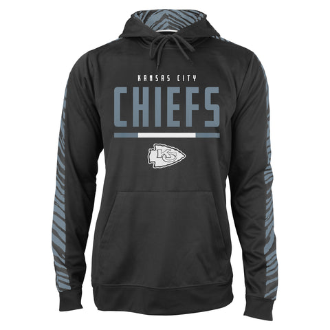 Zubaz NFL Men's Kansas City Chiefs Hoodie w/ Oxide Zebra Sleeves