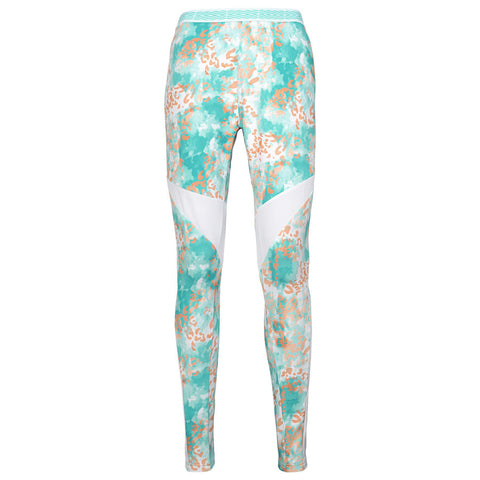 Umbro Women's Diamond Run Leggings, Prism Blue/White