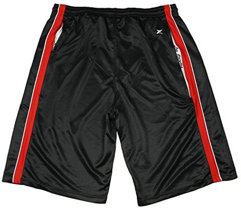 Zipway NBA Basketball Men's Los Angeles Clippers Mesh Striped Shorts, Black
