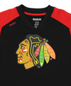 Reebok NHL Boys Kids Chicago Blackhawks Powergrid Shirt & Short Set, Black