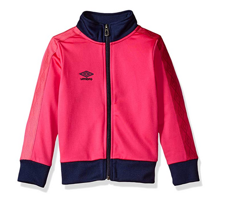 Umbro Little Girls Double Diamond Zip Up Jacket, Color Options