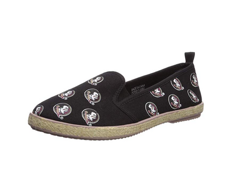 FOCO NCAA Women's Florida State Seminoles Espadrille Canvas Slip On Shoe