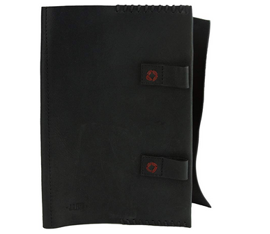JD Fisk Men's Artisinal Notebook Case, Black