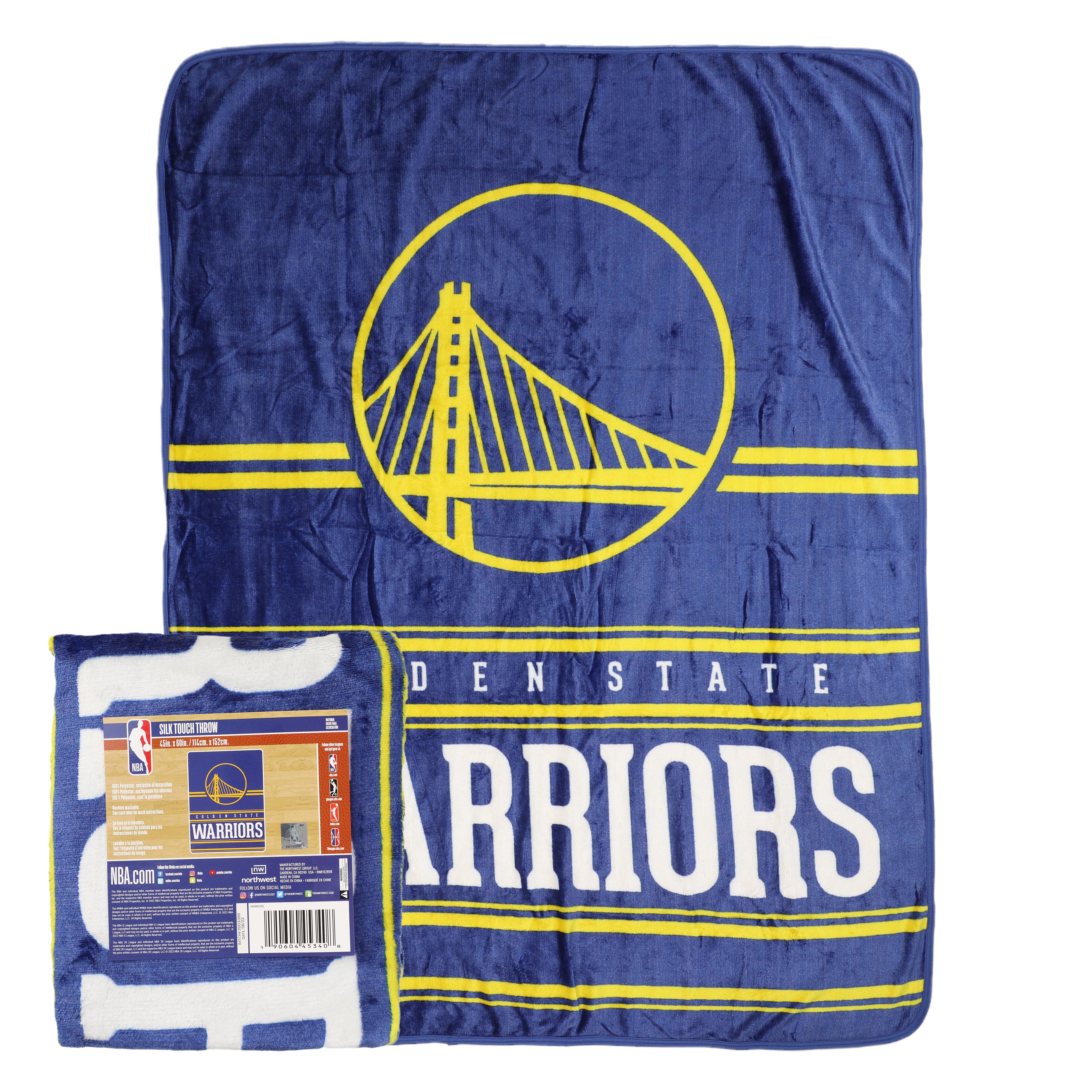 Northwest NBA Golden State Warriors Dual Vision 45 X 60 Silk Touch Thr –  Fanletic