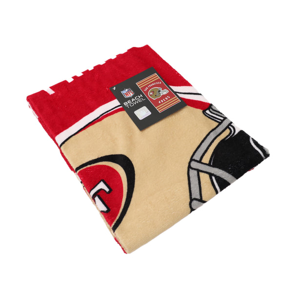 Northwest NFL San Francisco 49Ers "Stripes" Beach Towel, 30" x 60"