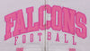 Reebok NFL Youth Girls Atlanta Falcons Hoodie Hooded Sweatshirt - White / Pink