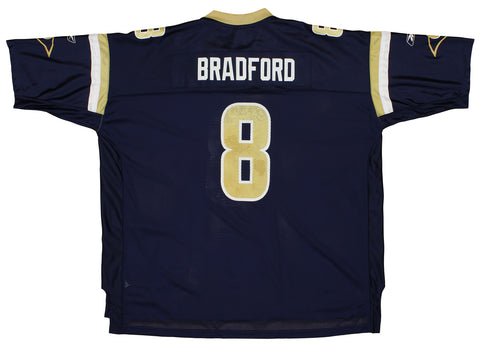 Reebok St. Louis Rams Sam Bradford #8 NFL Men's Replica Jersey, Navy